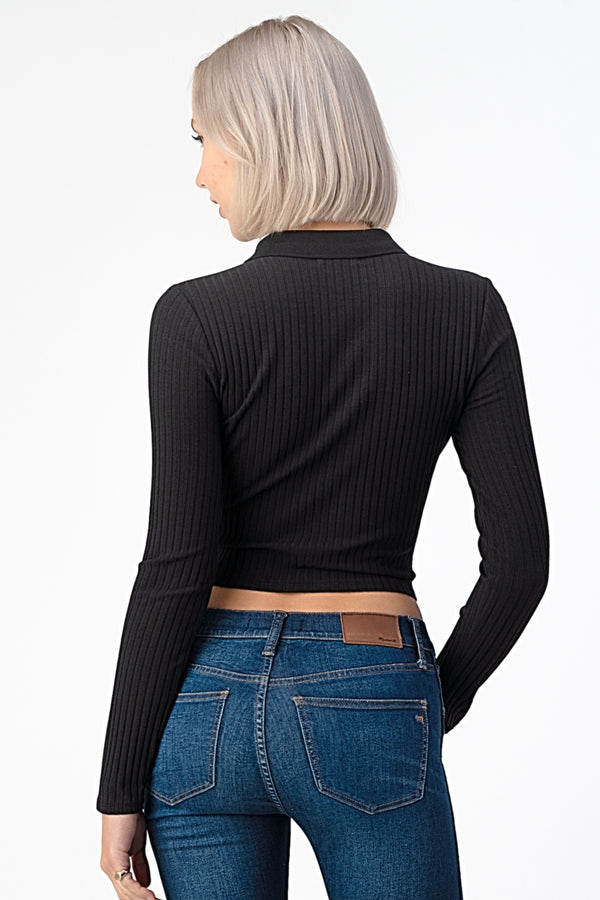 BLACK WIDOW LONG SLEEVE POLO