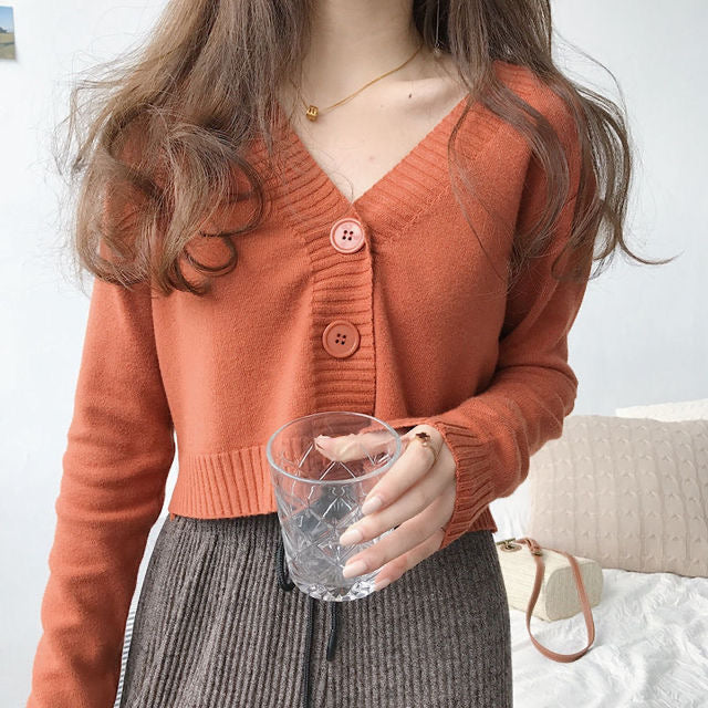BLACK KNITTED CARDIGAN